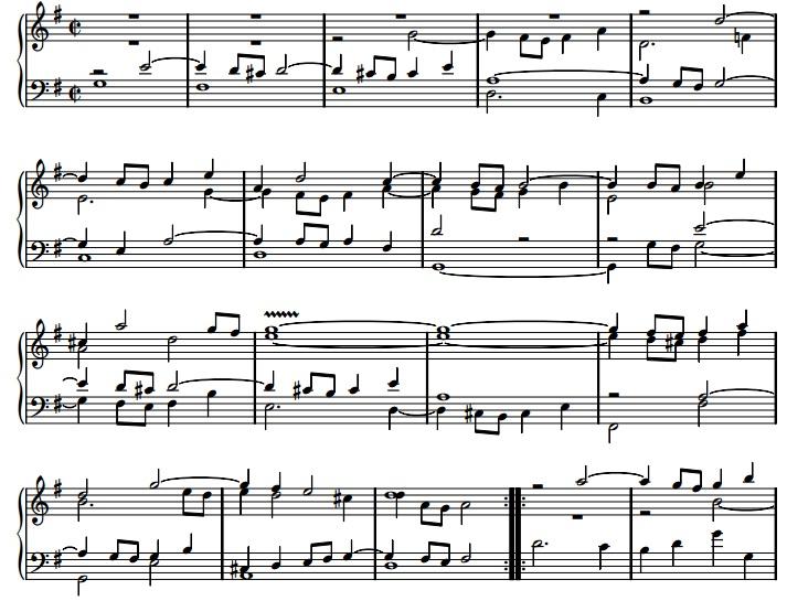 EK 15- Bach, Goldberg Varyasyonları, 22. Varyasyon. http://imslp.