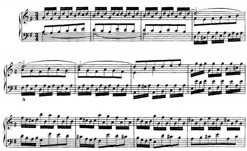 EK 34- Bach, İyi Düzenlenmiş Klavye, 2. Cilt, No. 15 Prelüt.