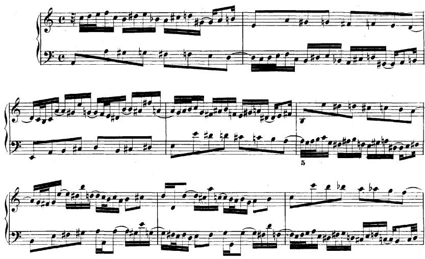 Ek 37- Bach, İyi Düzenlenmiş Klavye, 2. Cilt, No. 20 Prelüt.