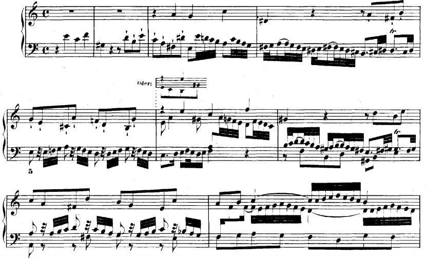 Ek 38- Bach, İyi Düzenlenmiş Klavye, 2. Cilt, No. 20 Füg.