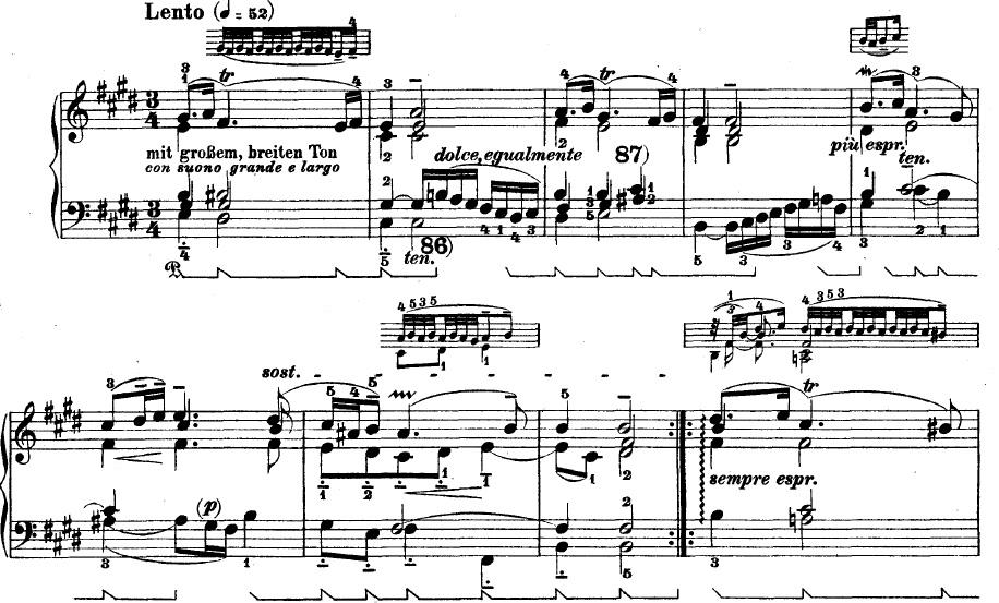 Örnek 8-Bach, BWV 817, 6. Fransız Süiti, Sarabande. http://imslp.