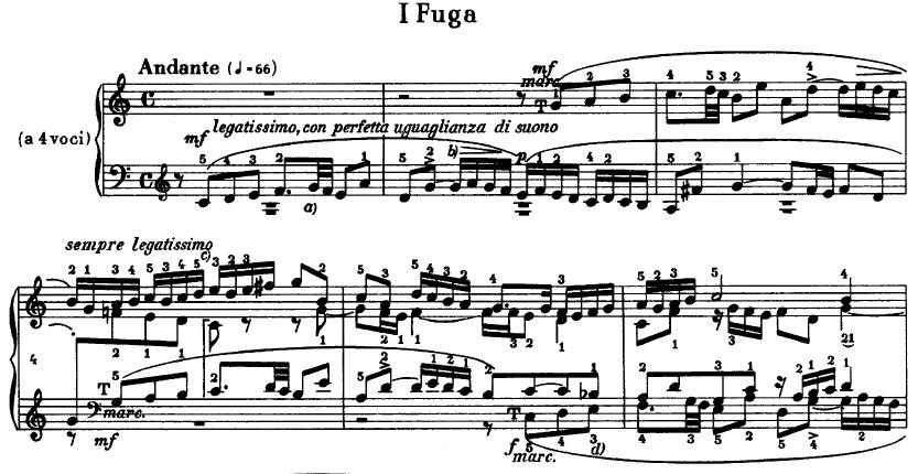 8.BWV 846 İyi Düzenlenmiş Klavye 1. Cilt No. 1 Do Majör Füg BWV 846 füg, do majör tonalitededir.