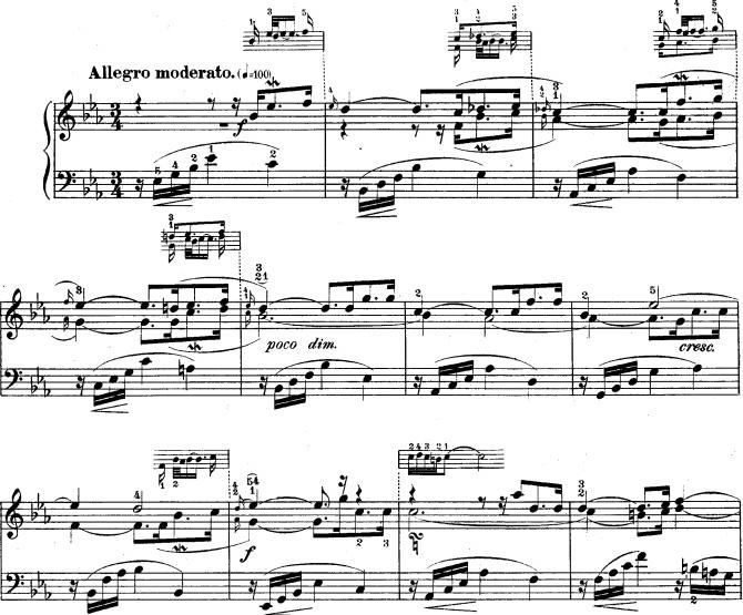 EK 4- Bach, BWV 791, Mi Bemol Majör Üç Sesli 5.