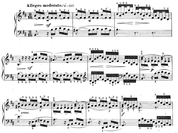 EK 6-Bach, BWV 801, Si Minör Üç Sesli 15.
