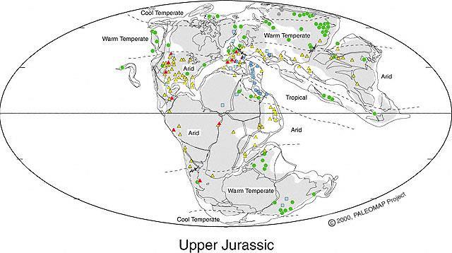 Jura iklimi Pangea nın ayrılmaya/parçalanmaya başlaması ile, küresel iklimde değişimler başladı.