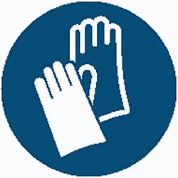 DİN/EN normları: DIN EN 166 Ellerin korunması Denetlenmiş koruyucu eldivenler kullanılmalıdır: DİN/EN normları: DIN EN 374 Devamlı temas için taşıma süresi: 480 min Uygun materyal: NBR (Nitril