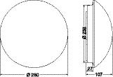 EAN RS 14 L.................................... 4007841 731113 Boyutlar (Y x G x D)................................. Ø 280 x 110 mm Elektrik bağlantısı................................ 230 240 V, 50 Hz Sensör tipi.