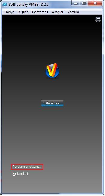 yer alan kırmızı çerçeveli "Parolamı unuttum " bağlantısına tıklayıp karşınıza gelen talimatları