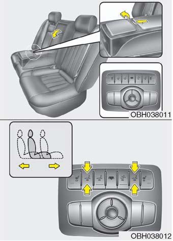 E er arka koltuk herhangi bir ön konumda ve arka kap aç k konumda ise, yolcunun kolay binmesi için koltuk otomatik olarak arka konuma hareket eder.