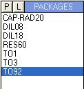 6. Şekil 1.26 da gösterildiği gibi, kullanıcı kütüphanesine baktığınızda çağrılan DIL08 komponentinin listelendiğini görürsünüz. Aynı yolla başka elemanlar da çağırabilirsiniz. 7. Şekil 1.27 de verilen komponentleri kullanıcı kütüphanesine alınız.