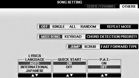 Birden Çok Şarkıyı Tekrarlayarak Çalma 1 Birden çok Şarkı içeren klasörden bir Şarkıyı seçin (sayfa 71, 1 4 arası adımlar). Örneğin, ön ayarlı Şarkıların klasöründen bir Şarkı seçin.
