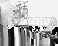 Dördüncü bisikleti bağlamak için en kısa aksesuar montaj braketini kullanın. Braket üçüncü ve dördüncü bisikletlerin çatıları arasına tespit edilmelidir. 6.