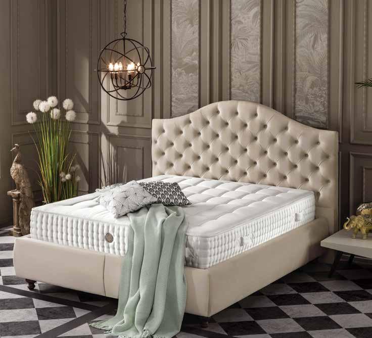 Özel tasarımı ile yatak odanıza sihirli bir dokunuş yapacağınız rande baza, estetik görüntüsünün yanı