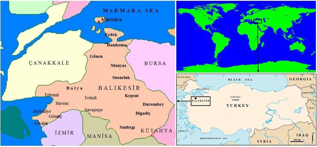 Table 1. Localities and threaten categories of Crocus taxa collected from Balıkesir in Turkey Taxa Locality Threat categories *C.