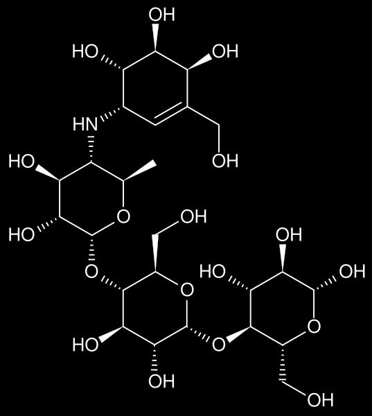 Tolrestat S C CH 2 CH H 3 C CF 3 -[[6-metoksi-5-(triflorometil)-1-naftalenil]tiyoksometil]--metilglisin α- Glukozidaz inhibitörleri α-glukozidaz enzimi intestinal duvarda bulunur ve disakkaritlerin