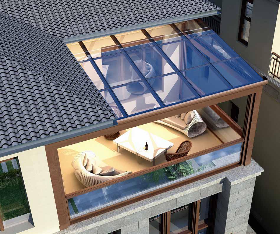 SABİT CAM TAVAN SİSTEMLERİ FIXED GLASS ROOF SYSTEMS Sabit cam Tavan Sistemlerini kullanarak restaurant, cafe, kış bahçesi ve teras kapamalarında projelerinizin modern bir görünüme kavuşmasını