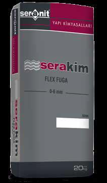 FLEX FUGA (0-6 mm) PORSELEN DERZ DOLGU MALZEMESİ KULLANIM ALANI & ÖZELLİKLERİ Çimento esaslı 0-6 mm derz aralığı için uygun, derz dolgu malzemesidir. Pürüzsüz yüzey sağlar.