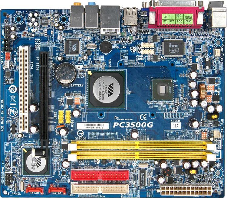 Anakart Motherboard, Sistem kartı