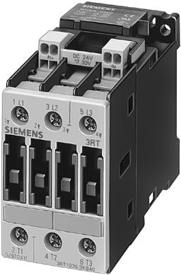 n Kullanım Alanı DC-Kumanda IEC 6097, EN 6097 Motorların anahtarlamasında kullanılan 3RT10 kuplaj kontaktörleri, elektronik kumanda sistemleri ile birlikte işletmenin özel gereksinimlerine
