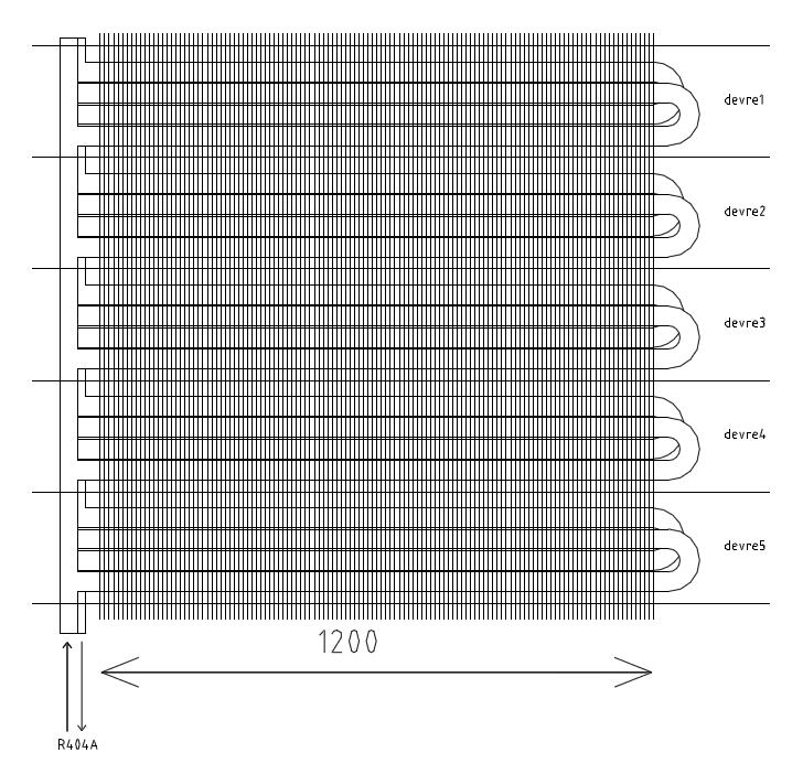 980 3.1. Ürün Özellikleri ġekil 1 de resmi görülen 630 mm fan çapına sahip evaporatörün geometrik özellikleri Tablo 6 da verildiği gibidir.