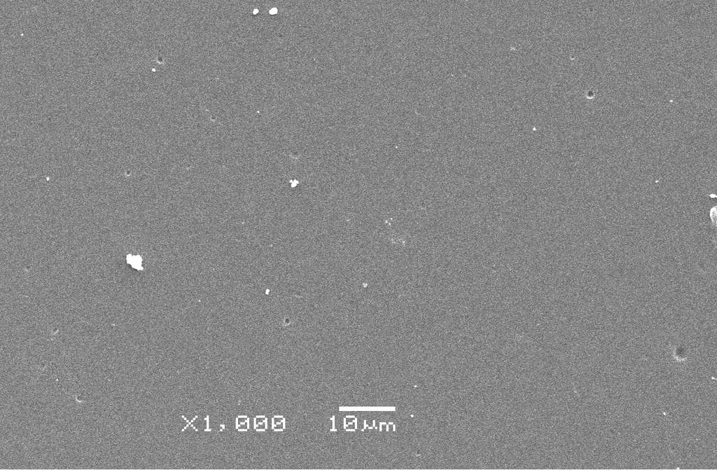 110 1,4-Dioksan ortamında sentezlenen kopolimerin SEM mikrografları incelendiğinde; boşluklu bir yapıya sahiptir (Resim 4.2).
