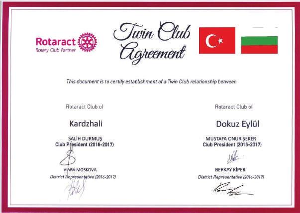 KULÜPLERDEN HABERLER İZMİR EKONOMİ ROTARACT KULÜBÜ Rotaract Club of Cismigiu Bucuresti ile Trafik konulu resim yarışması İzmir Ekonomi RAC.