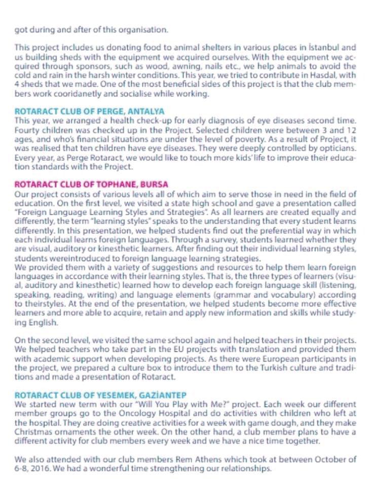 Magazine Tophane Rotaract Kulübü