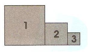 8.Yukarıdaki karelerden, 3 numaralı karenin çevresi: 12 cm dir. 1 numaralı karenin, bir kenarı, 2 numaralı karenin kenarının iki katıdır.