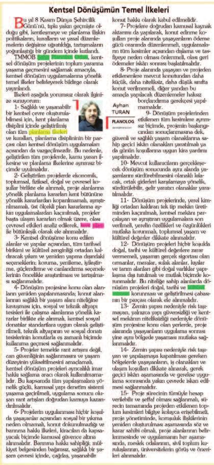 5 Mayıs 2013 / Milliyet Ankara Gazetesi 7.