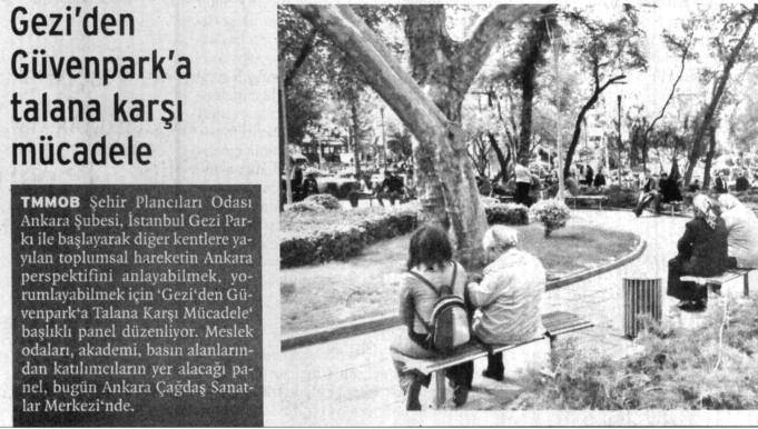 2.11. KENTSEL TOPLUMSAL HAREKETLER GEZİ PARKI DİRENİŞİ 24 Haziran 2013/ Birgün Gazetesi 7.