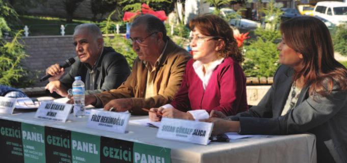 Gezici panellerin ilk durağı İlker deki Aşık Mahzuni Şerif Parkı olmuştur. 14 Ekim 2012 tarihinde düzenlenen panele mahalle ve çevresinden yaklaşık 60 kişi katıldı.