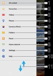 Fotoğraf ve videoları gizleme Fotoğrafları ve videoları Albüm ana ekranından gizleyebilirsiniz.