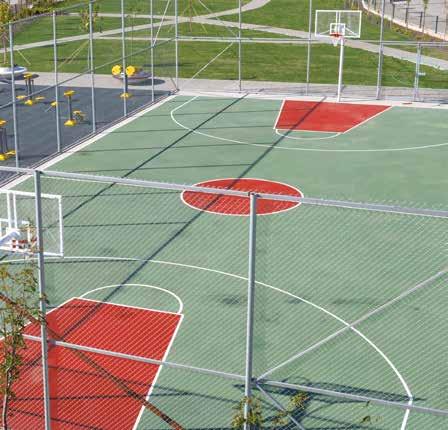 Basketbol sahaları ile parklar daha renkli Gençlerimize, çocuklarımıza ve tüm sporseverlere daha aktif bir yaşam sunmak amacıyla parklarımızda spor yapılacak alanların sayısını