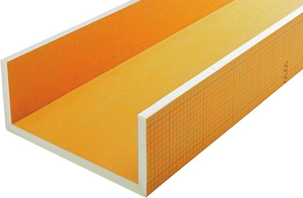 Schlüter -KERDI-BOARD-U Schlüter -KERDI-BOARD-U U - elemanı 260 x 62,5 cm 21 x 20 x 21 cm / 19 KB 19 625 2600 U 20 95,94 42 16 x 30 x 16 cm 19 KB 19 625 2600 U 30 95,94 42 Schlüter -KERDI-BOARD-U