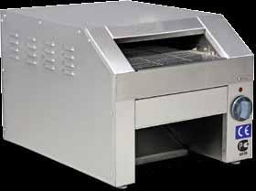 600 Serisi 600 Series 600 Serisi 600 Series Konveyörlü Ekmek Kızartma Makinesi Conveyor Toaster - 600 dilim / saat kapasitesi. - Termostatik kontrol.