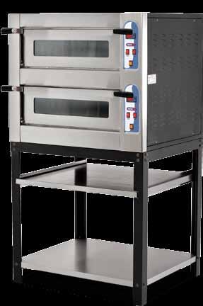 Fırınlar Ovens Pizza Fırınları-Çift Katlı (Dijital Isı Göstergeli) Two Layers Pizza Ovens (Digital Temperature Indicator) 4+4 PİZZA FIRINLARI PIZZA OVENS-4+4-7.2 Kw / 3 Nac 380 V güç.