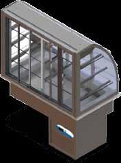 Teşhir Ürünleri Display Products Ankastre Kule Tipi Soğutucular (Bombe Cam) Drop In Tower Type Refrigerators (Convex Glass) - Led aydınlatma. - Arkadan sürgü kapı.