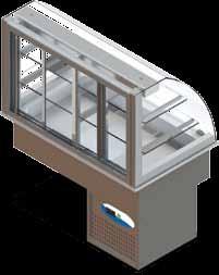 Teşhir Ürünleri Display Products Ankastre Kule Tipi Soğutucular (Bistro Tip) Drop In Tower Type Refrigerators (Bistro Type) - Led aydınlatma. - Arkadan sürgü kapı.