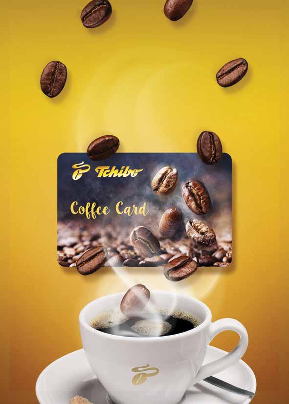 Tchibo Coffee Card la yaptığınız tüm kahve harcamalarından Çekirdek Puan kazanır,