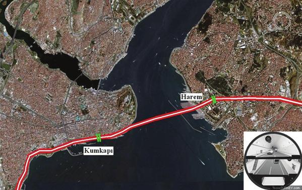 Merkezi yönetimce (Ulaştırma Bakanlığı/DLH) yapımı sürdürülen, Haydarpaşa- Sarayburnu arasında denizin altından tünelle geçerek sahil yoluna mevcut şerit sayısını -tek yönde dört şerit olacak