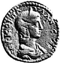 219-220/21); AE Ön yüz : Paula'nın portre büstü ve çevresinde: IOV ΚΟΡ ΠΑΥΛΑΝ +$B; Arka