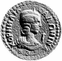260-268); AE Ön yüz : Salonina'nın portre büstü ve çevresinde: ΚΟΡ[ΝΗ]ΛΙΑ +ΑΛΩΝΙΝΑ