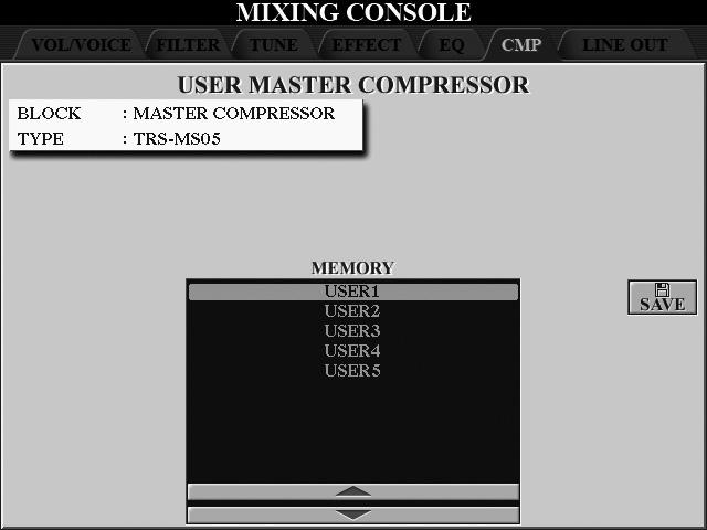 Ana Kompresör Ayarlarını Kaydetme Düzenlediğiniz Ana Kompresör ayarları (sayfa 94) Kullanıcı Kompresörü türü olarak kaydedilebilir.