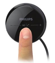 1 Philips Tapster Bluetooth stereo kulaklığınızı cep telefonunuza bağlayın LED yanana kadar açma/kapama düğmesine basarak kulaklığı açın.