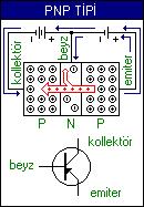 10 - Transistör : Tansistörler PNP ve NPN transistörler olarak iki türe ayrılırlar.