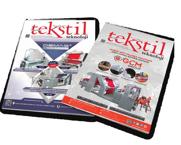 Editöryal Program OCAK ŞUBAT İtalyan Tekstil Makineleri Sektörü Türk Tekstil Makineleri Sanayii Türk Tekstil Sanayii 2017 yılı Değerlendirmesi İplik Eğirme Makineleri Sanayii İplik Eğirme Sanayii