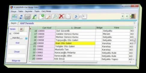 bir mal veya hizmet için fatura bilgisi girilirken öncelikle Cari Hesap kodu yazılır veya K
