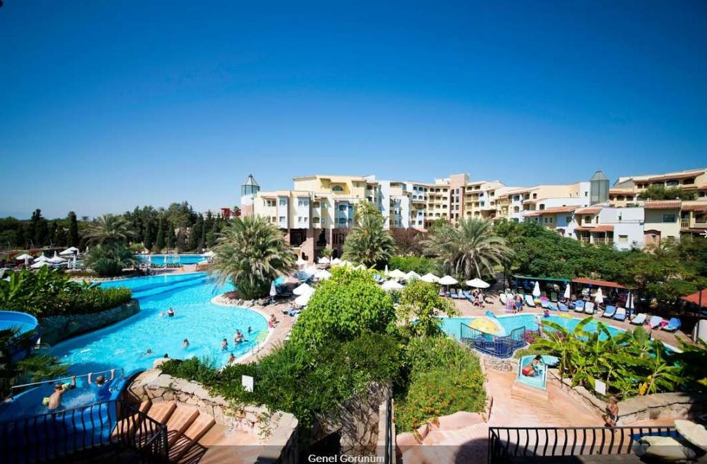 Otel Bilgisi Limak Arcadia Golf Resort Otel Etkileyici bir Akdeniz manzarasına karşı, plajın hemen yanında yer alan Limak Arcadia Golf Resort, etkileyici mimarisi ile palmiye ağaçları arasında