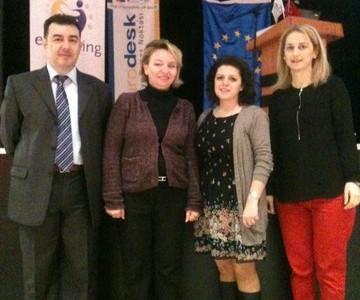 2014 YILI ERASMUS, ETWINNING VE EURODESK BİLGİLENDİRME TOPLANTISI İl Milli Eğitim Müdürlüğü Strateji Geliştirme Ar-Ge ekibi üyeleri Ömer Koçer, Kübra Çakır Erdoğdu,Ziya Gökdemir ve Hacer Erbaşı nın