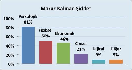 2. Danışanların Şiddet Deneyimleri Kadına yönelik şiddet gerek literatürde gerekse de hukuk belgelerinde hem şiddeti oluşturan davranışlara hem de şiddet uygulayanla şiddete maruz bırakılanın